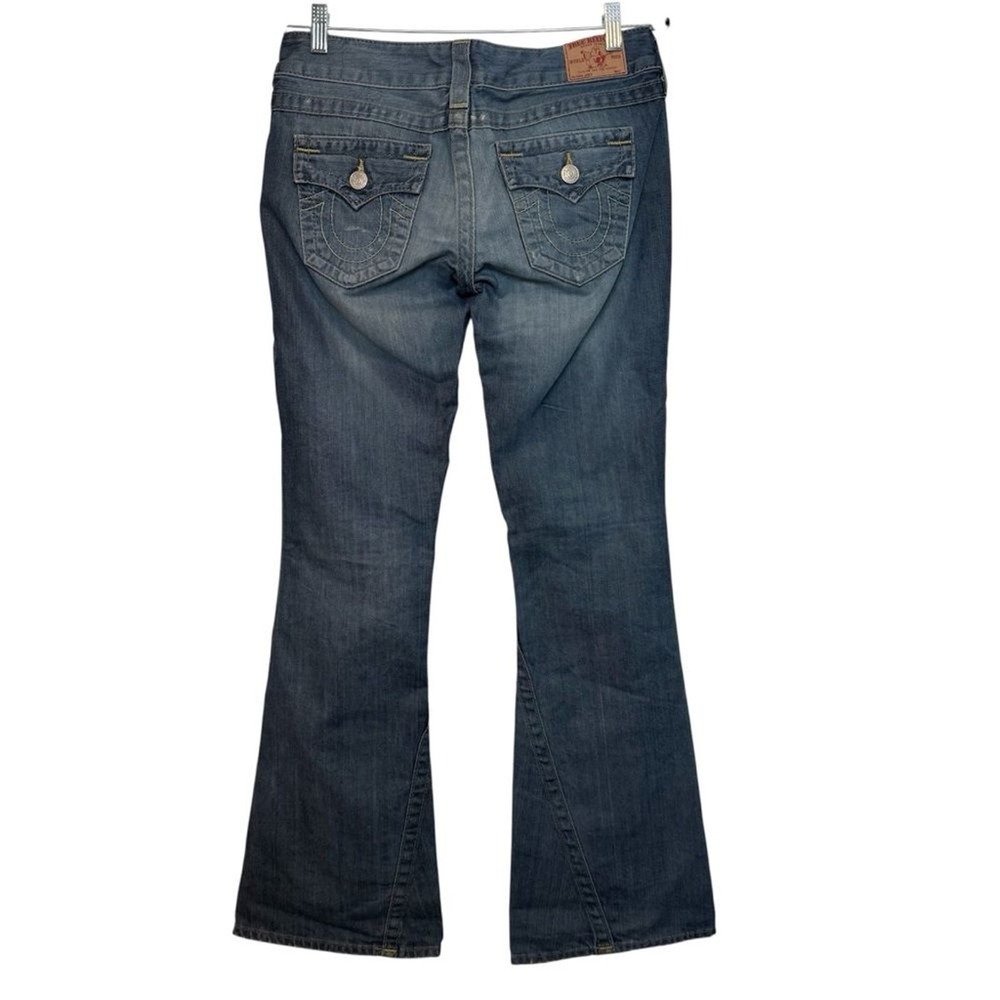 True Religion Joey Flap Low Rise Bootcut 28 Made in USA Y2K Premium Denim